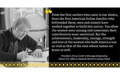 How Women's History Month Got Its Start.