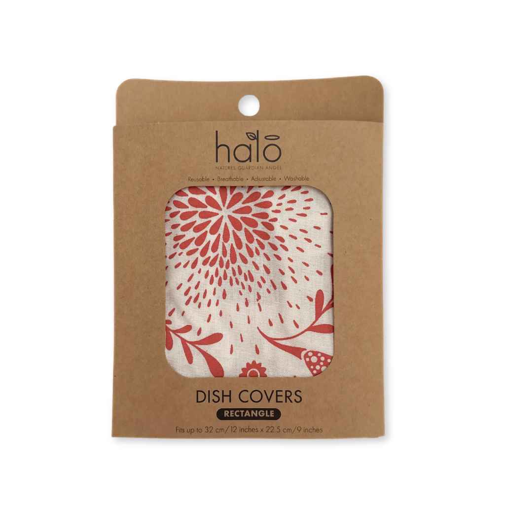 Retroblooms Organic Cotton Dish Cover — Rectangle |