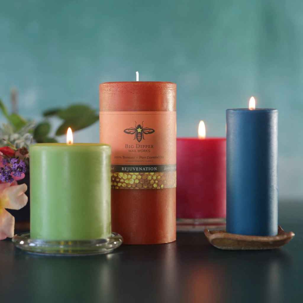 100% Beeswax Pillar Aromatherapy Candles | Rapture