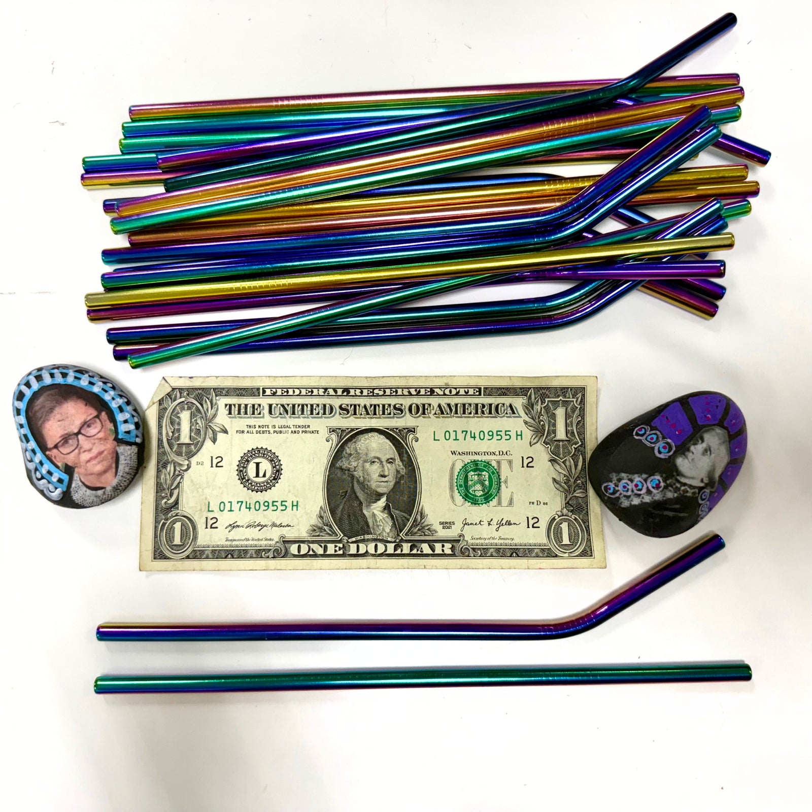 Stainless Steel Straw | Curved or Straight