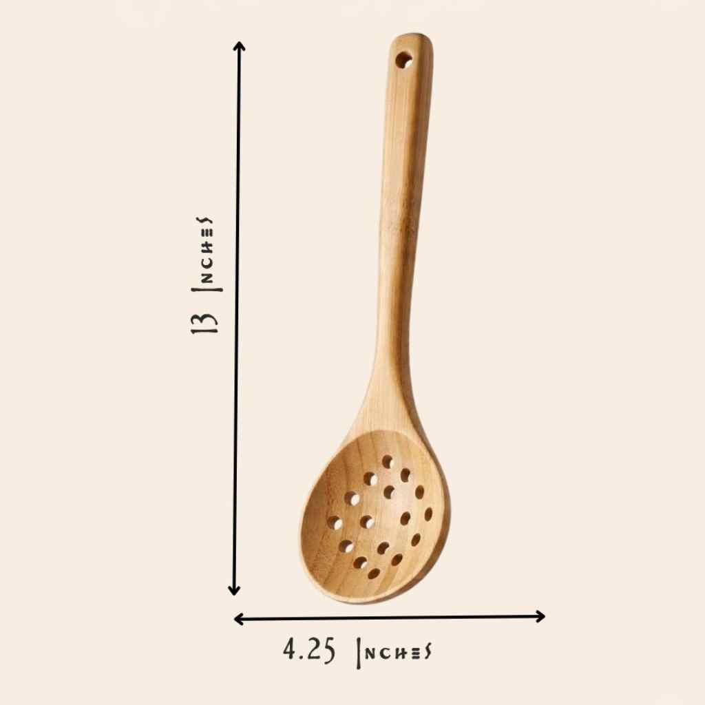 Bamboo Straining Spoon