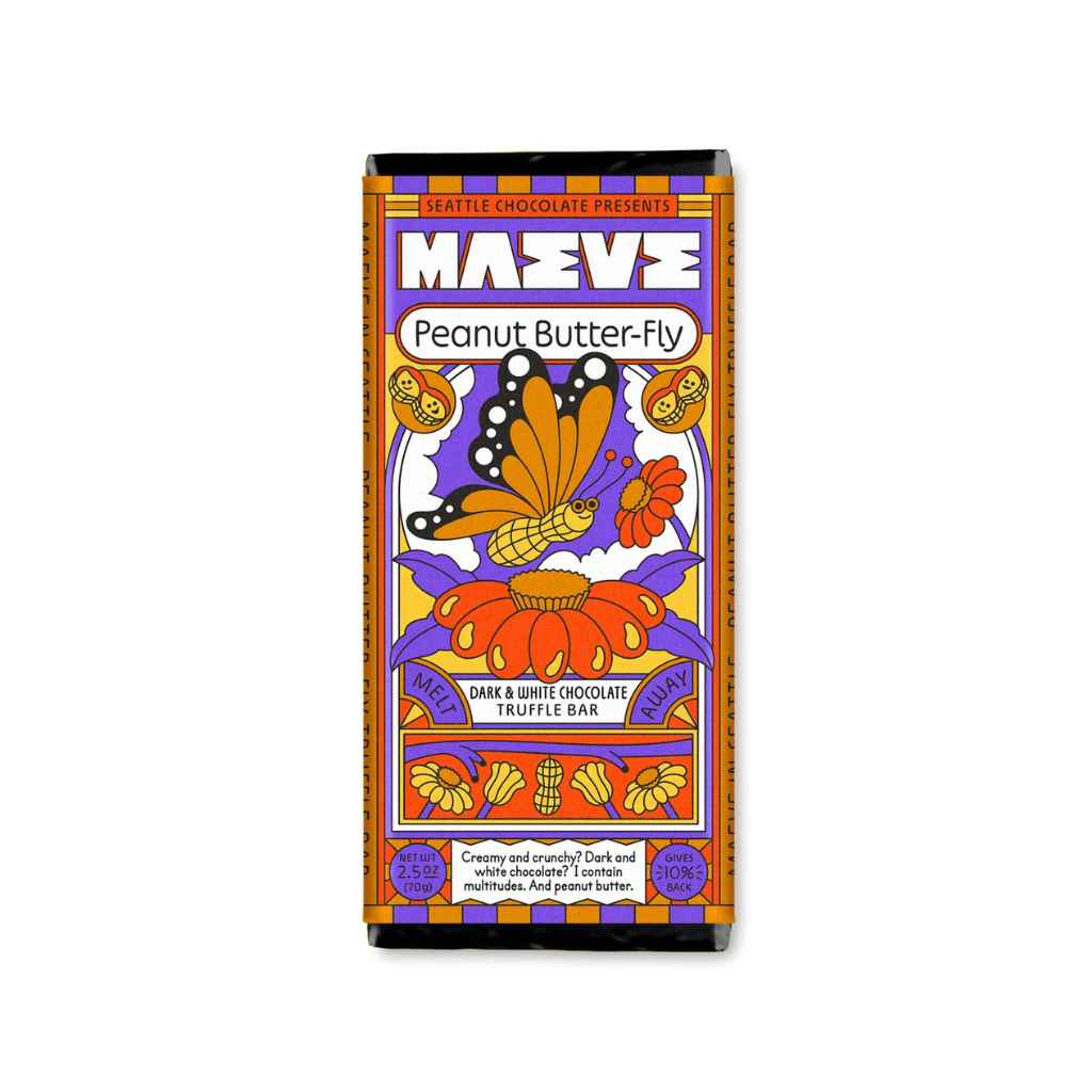 Peanut Butter-fly Truffle Bar