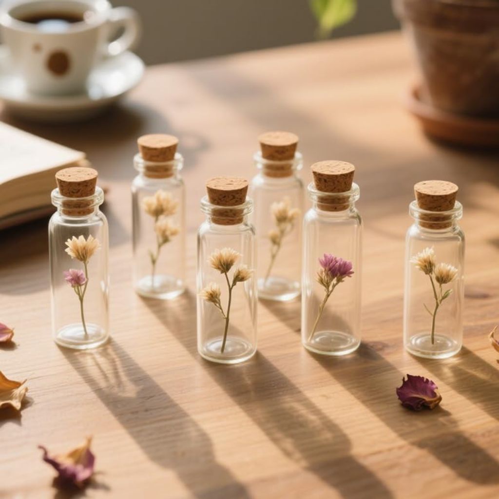 Clear Glass Jar with Cork Stopper | .4 oz