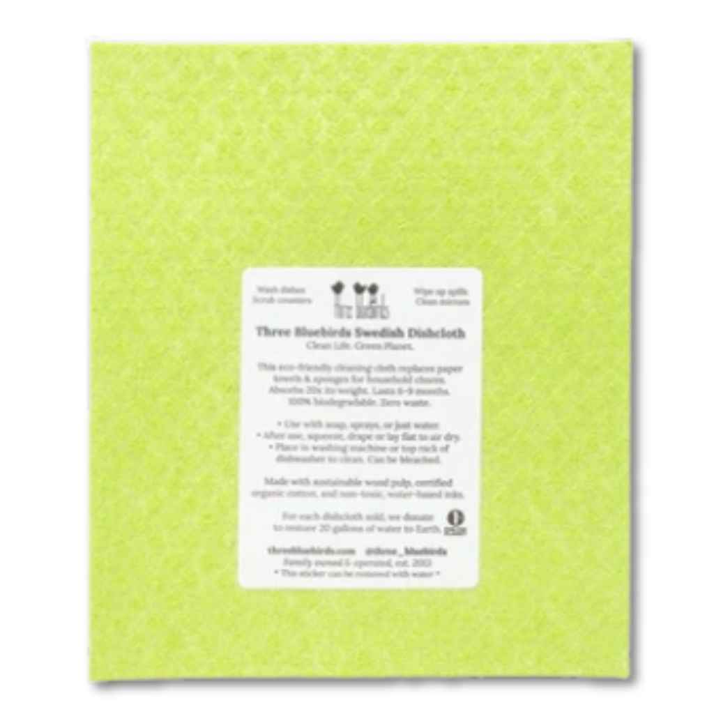 Swedish Dishcloth — Daisies on Green