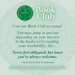 Color Fairport Green BOOK CLUB Next Meeting is May 8th 2024 at What's Good