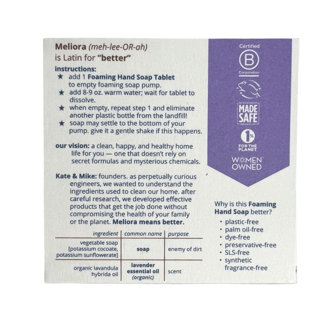 Meliora Foaming Hand Soap Tablets