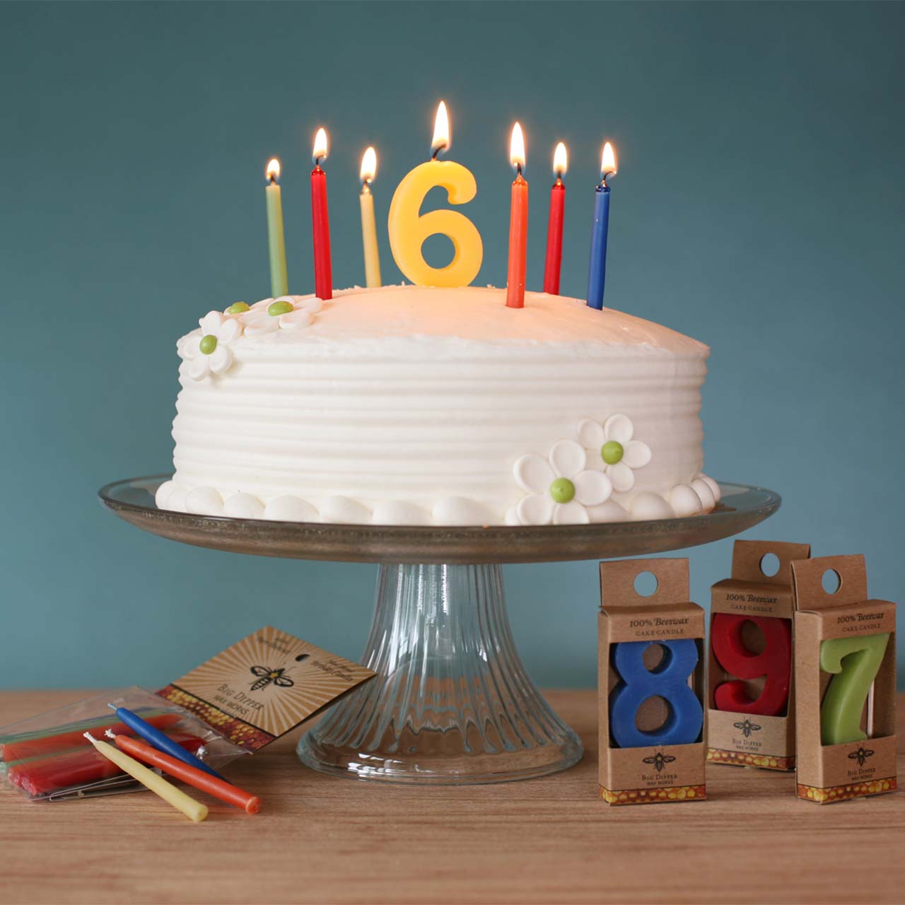 Birthday Candle Numbers — 100% Pure Beeswax