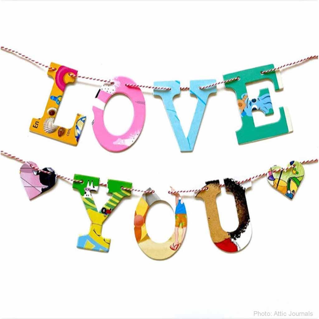 Board Book Letters Garland — Custom! -A--What's Good