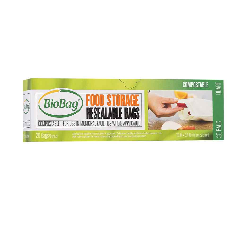 Resealable Zip Bags — Snack, Sandwich, Quart, Gallon