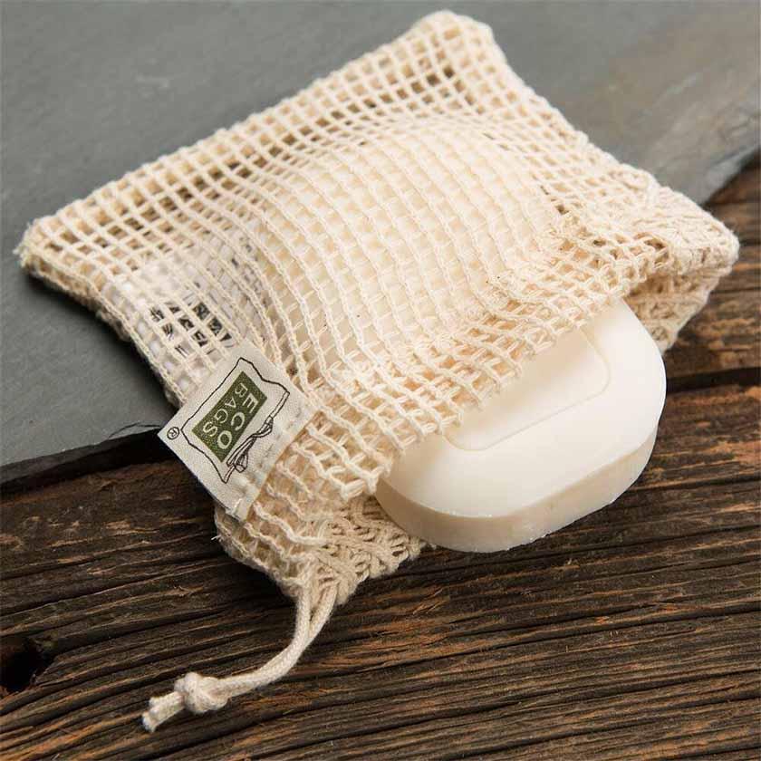 Organic Cotton Soap Saver Bag