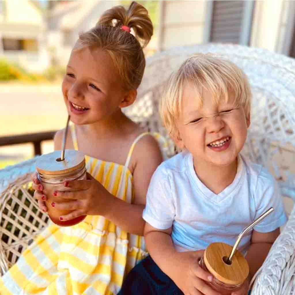 Reusable Wood Lids With Straw Hole!