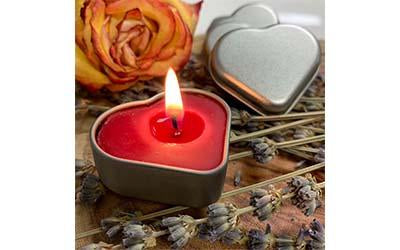 Heart Candle included with every order.