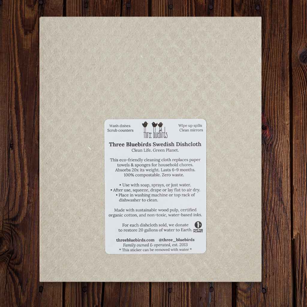 Swedish Dishcloth — Bees and Bugs On Sand