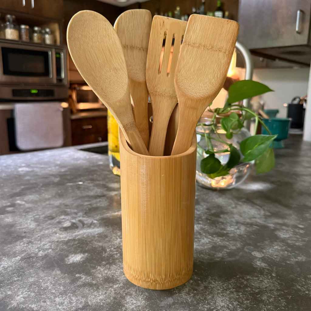Bamboo Kitchen Utensil 5-Piece Set