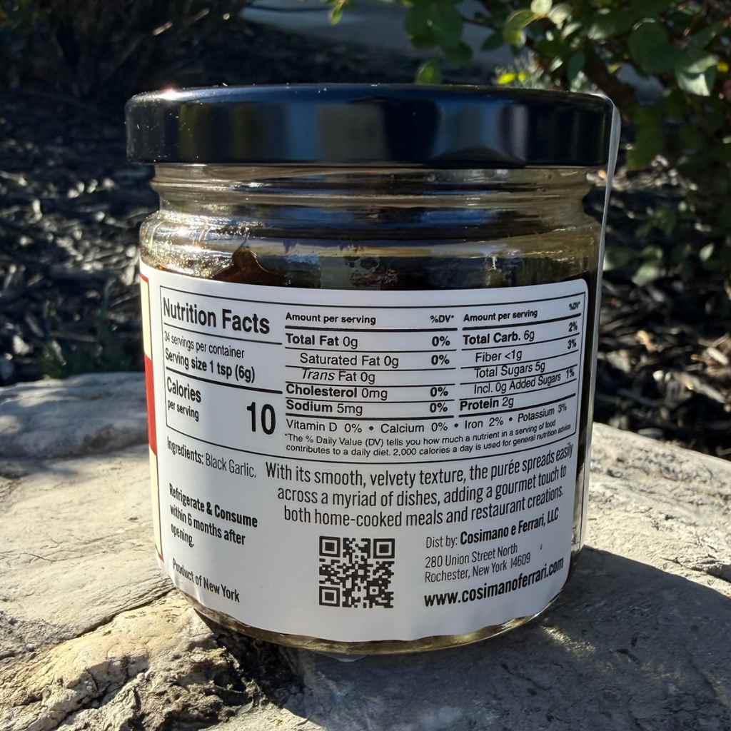 Sweet-n-Savory Black Garlic Culinary Puree