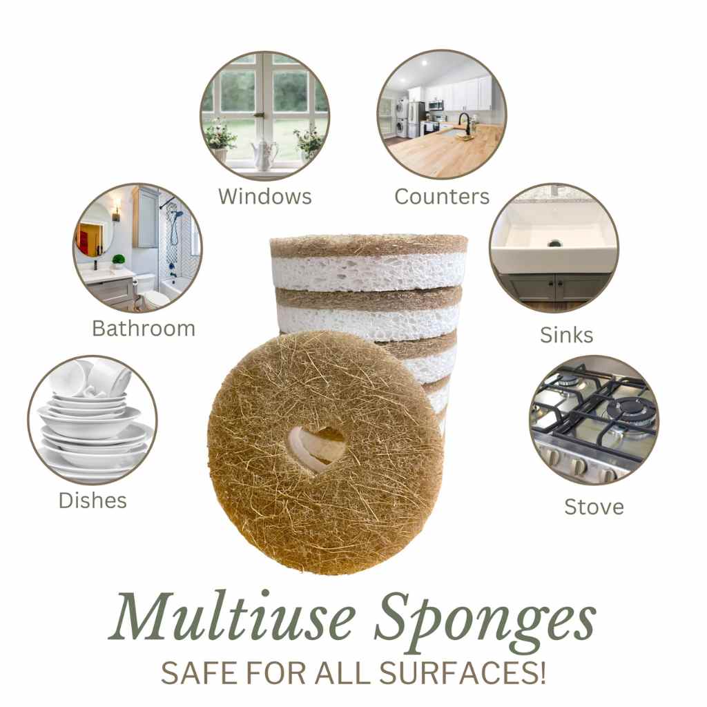 Kitchen Sponges | Round 4-Pack