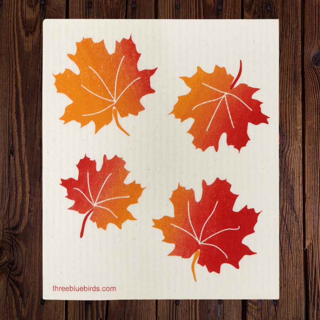 Swedish Dishcloth — Fall Leaves