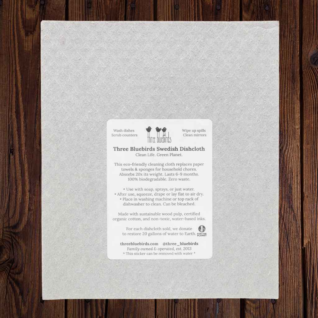 Swedish Dishcloth — Cool Cat on Grey