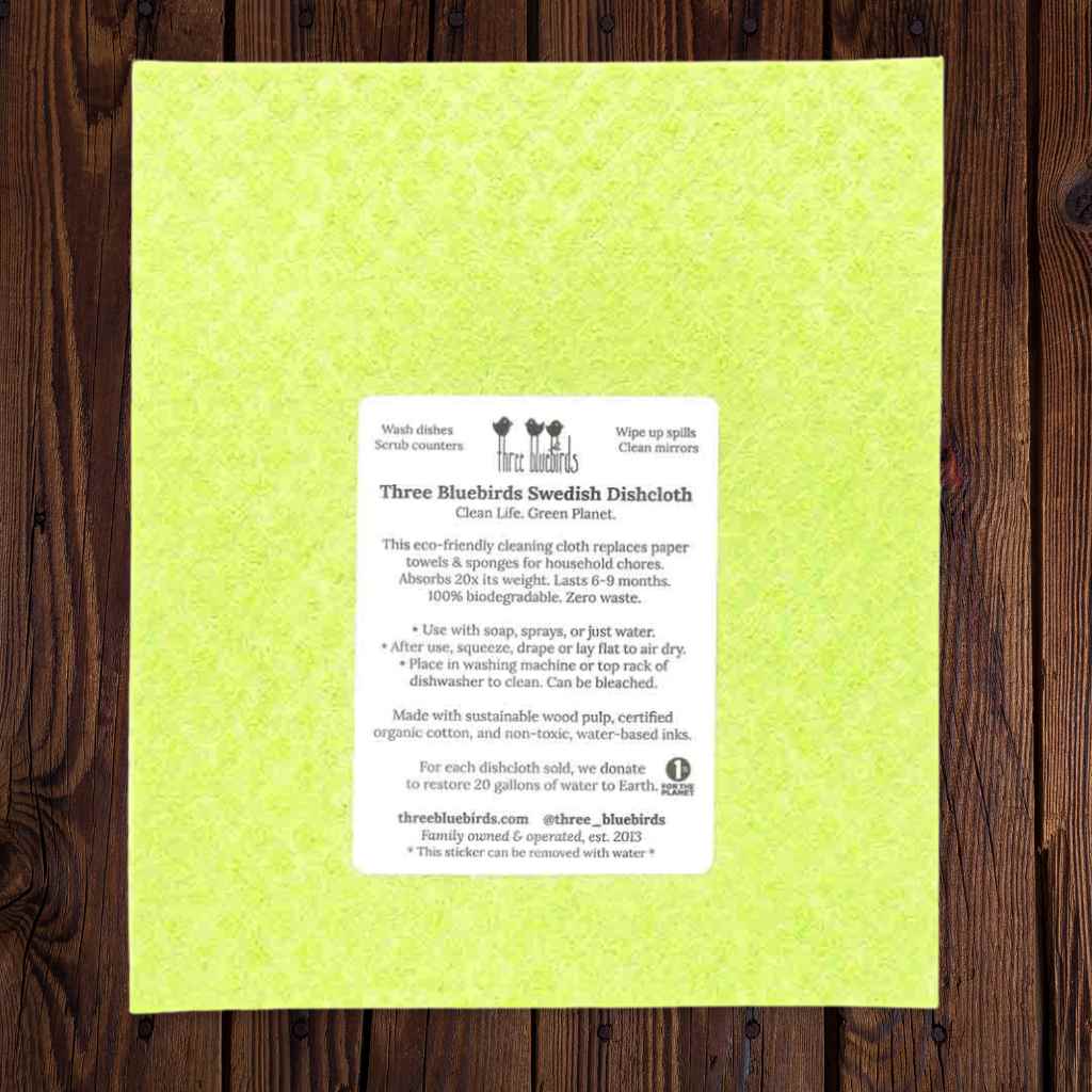 Swedish Dishcloth — Bunnies on Green