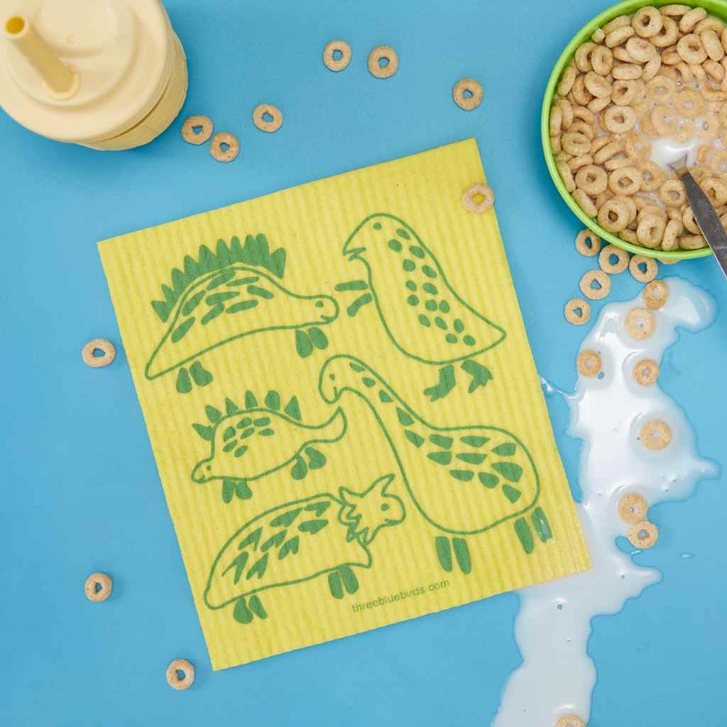 Swedish Dishcloth — Dinosaurs