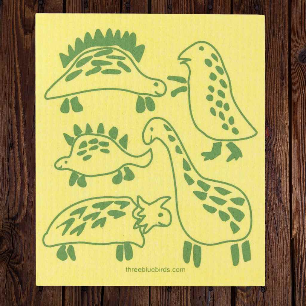 Swedish Dishcloth — Dinosaurs