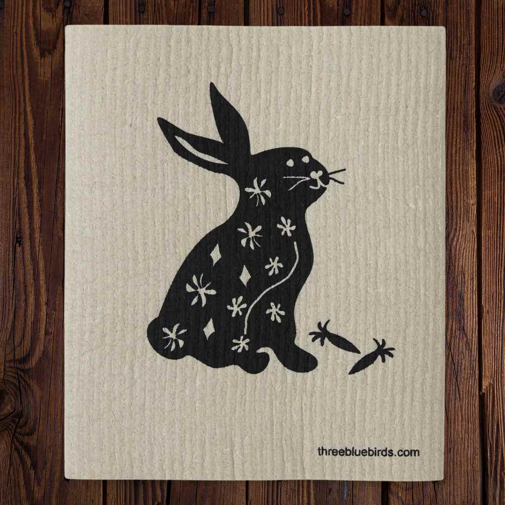 Swedish Dishcloth — Happy Hare on Sand