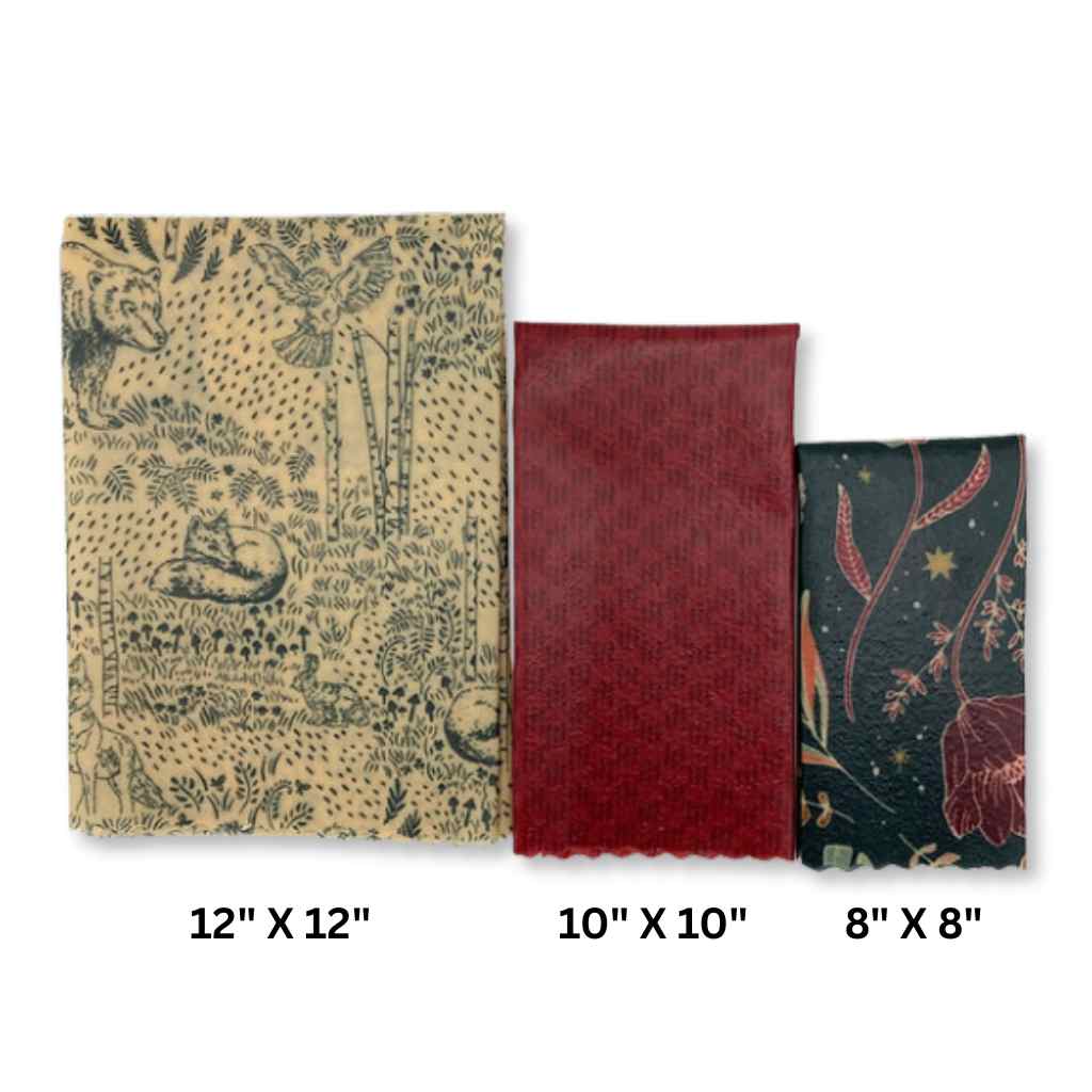 Beeswax Food Wraps | Wildwood 3-Pack