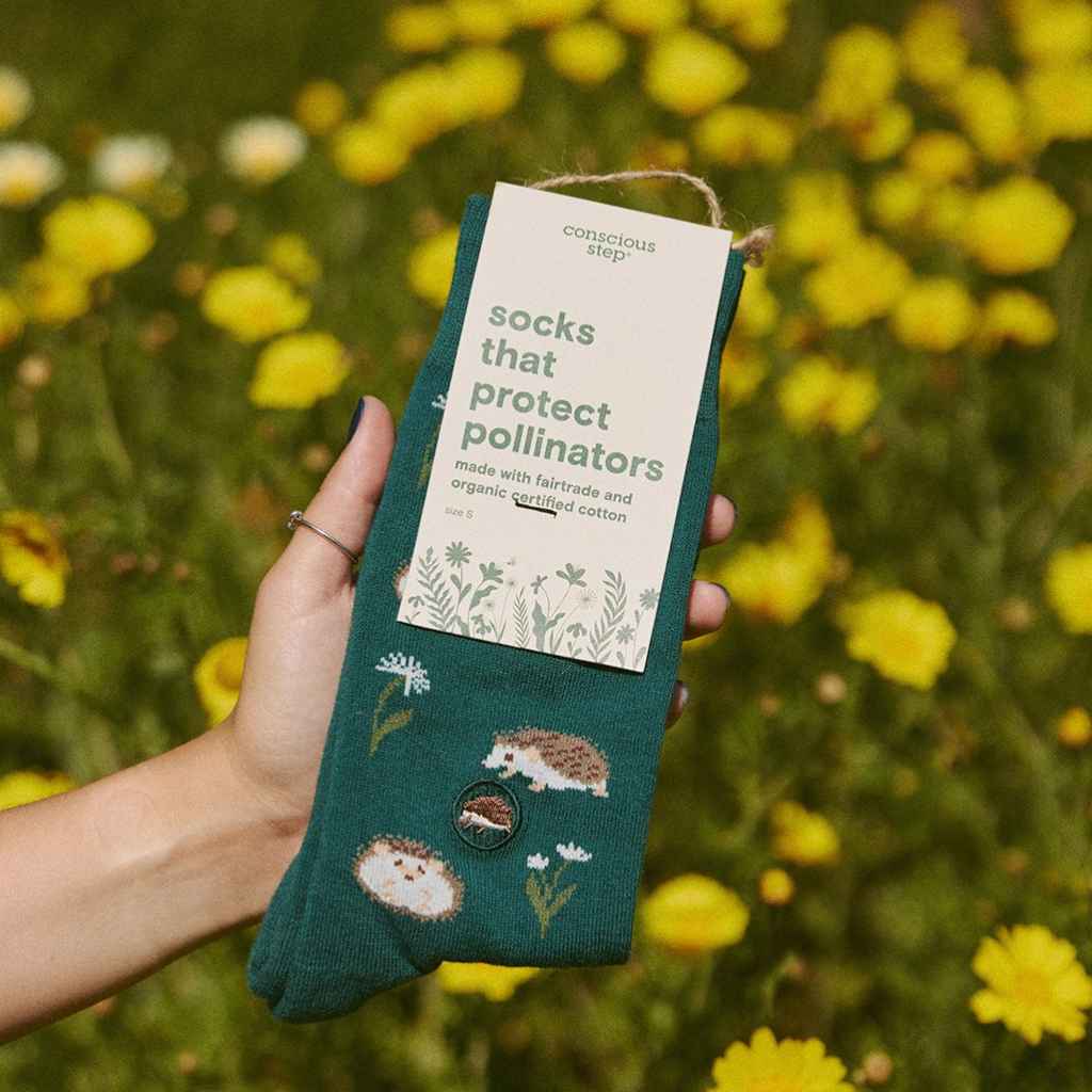 Organic Socks that Save Hedgehogs