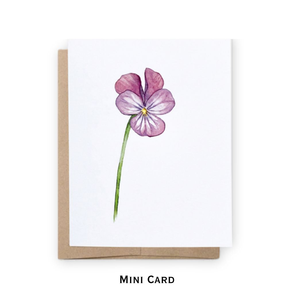 Mini Notecard | Pansy