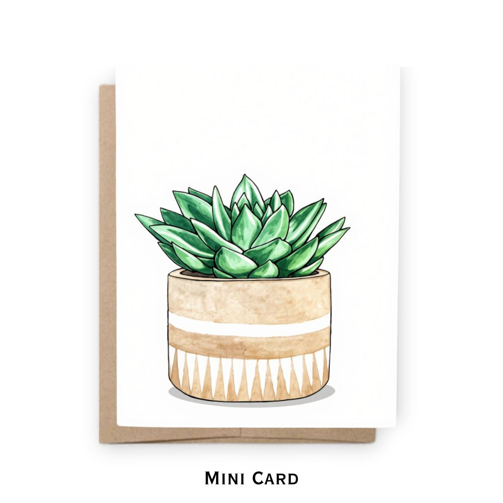 Mini Notecard | Succulent