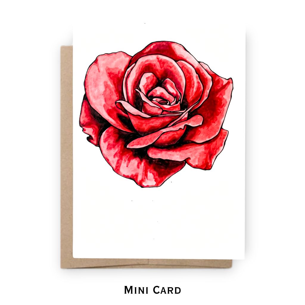 Mini Notecard | Rose
