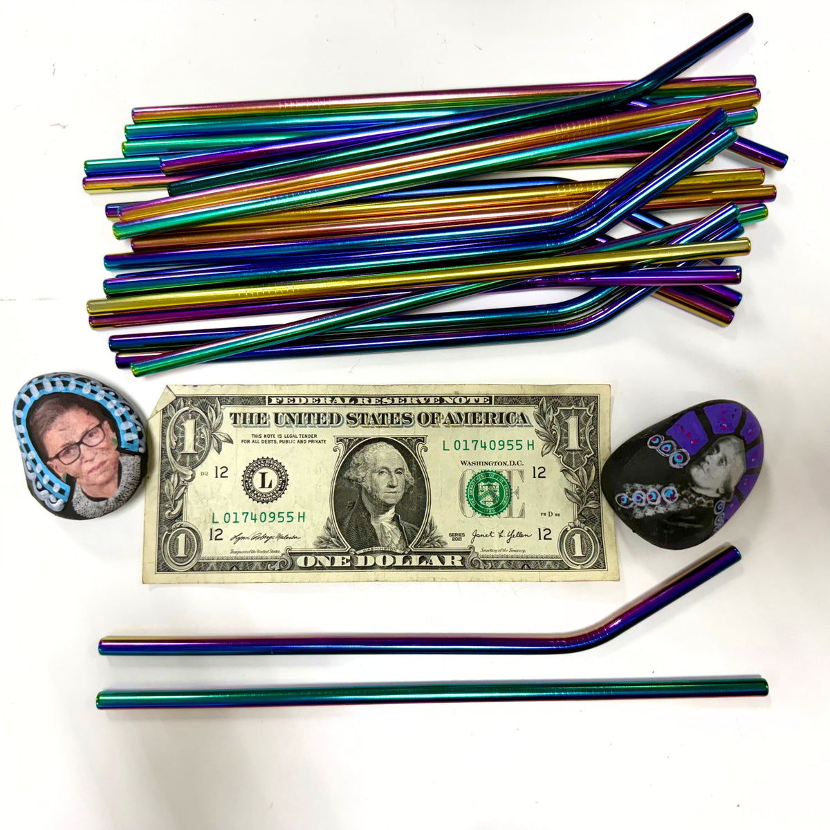 Stainless Steel Straw | Curved or Straight