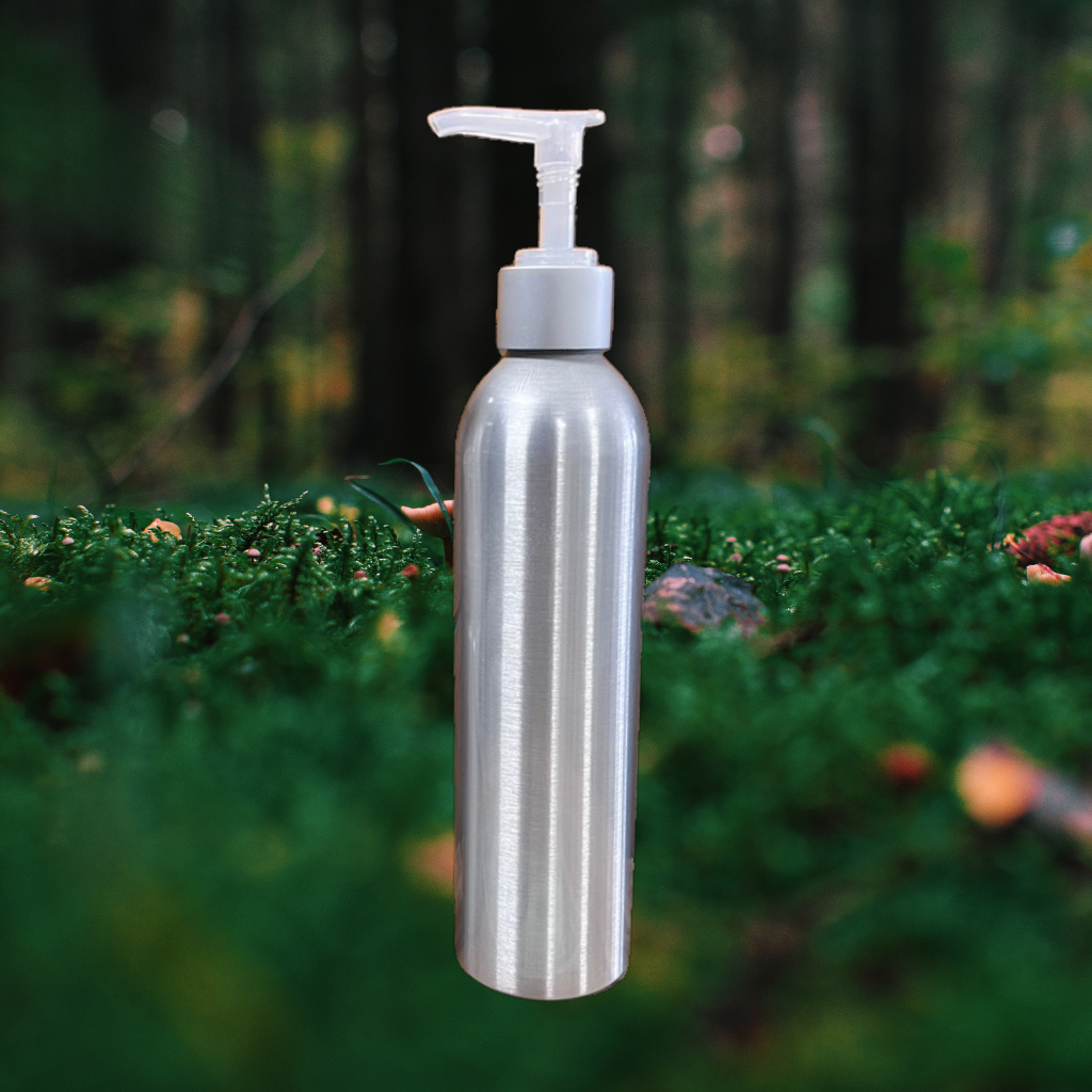 Brushed Aluminum Bottles &amp; Tops