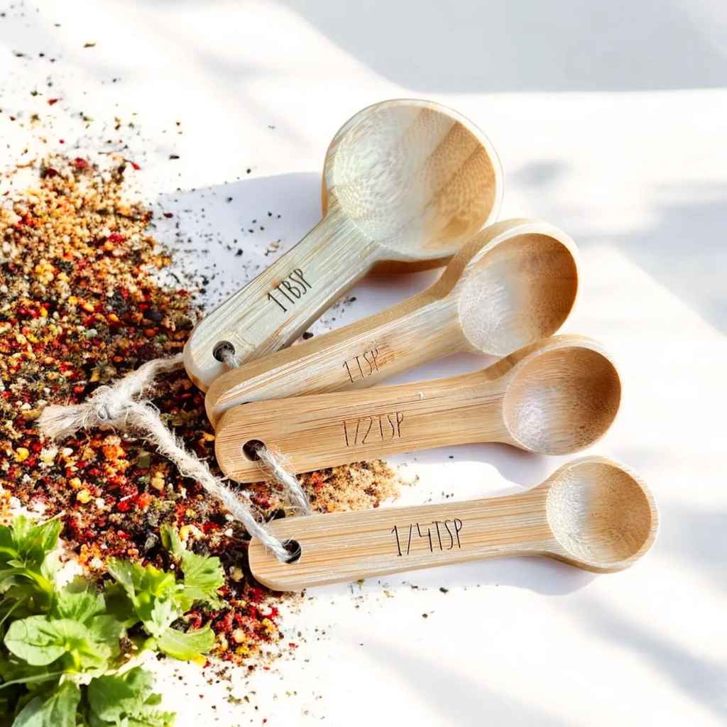 Wood Measuring Spoon Set