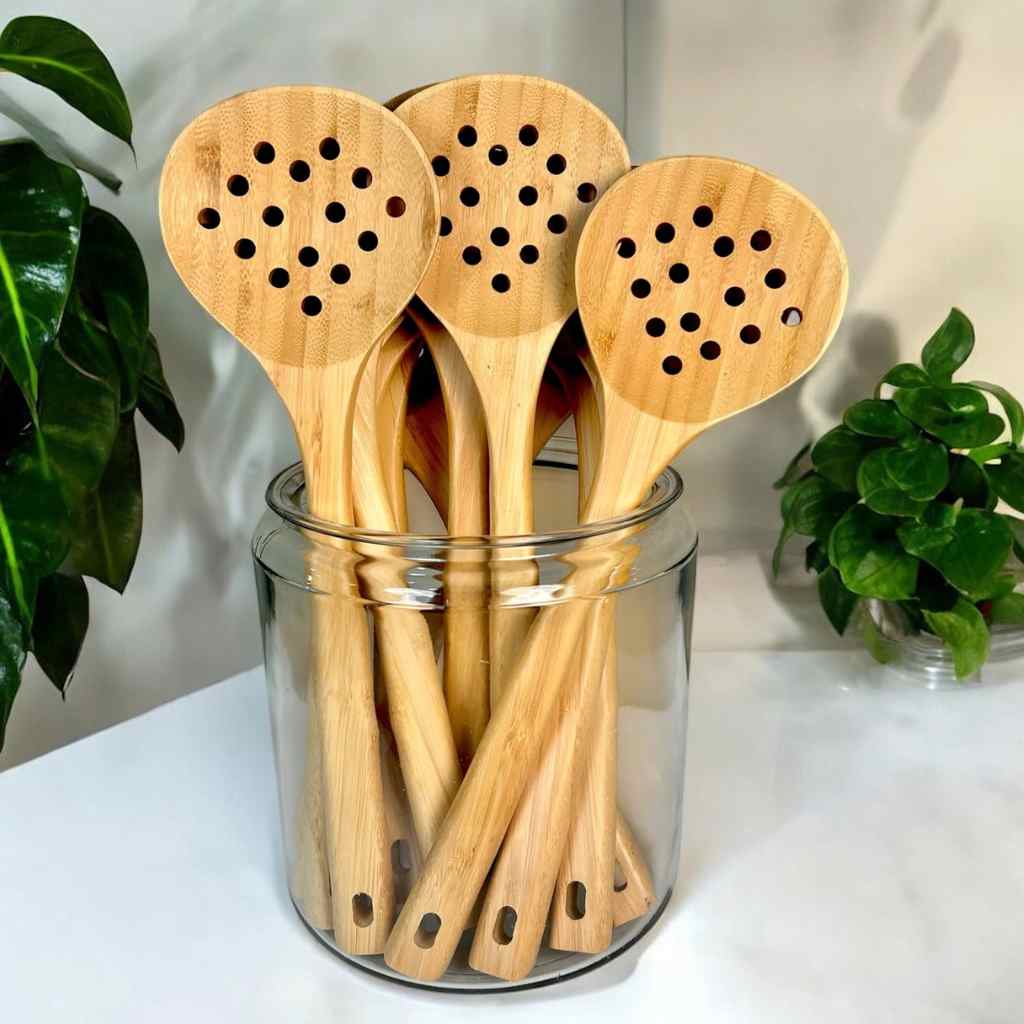 Bamboo Straining Spoon