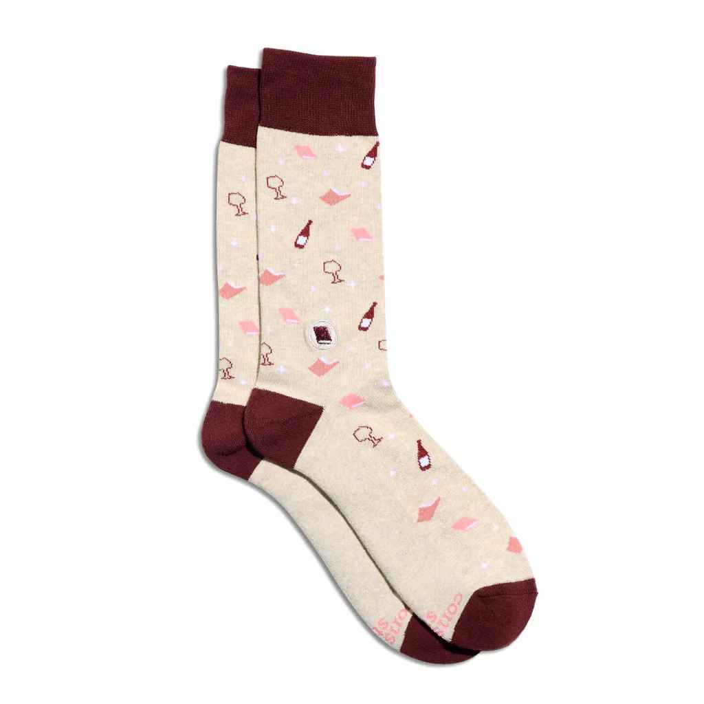 Organic Socks that Give Books | Books and Wine