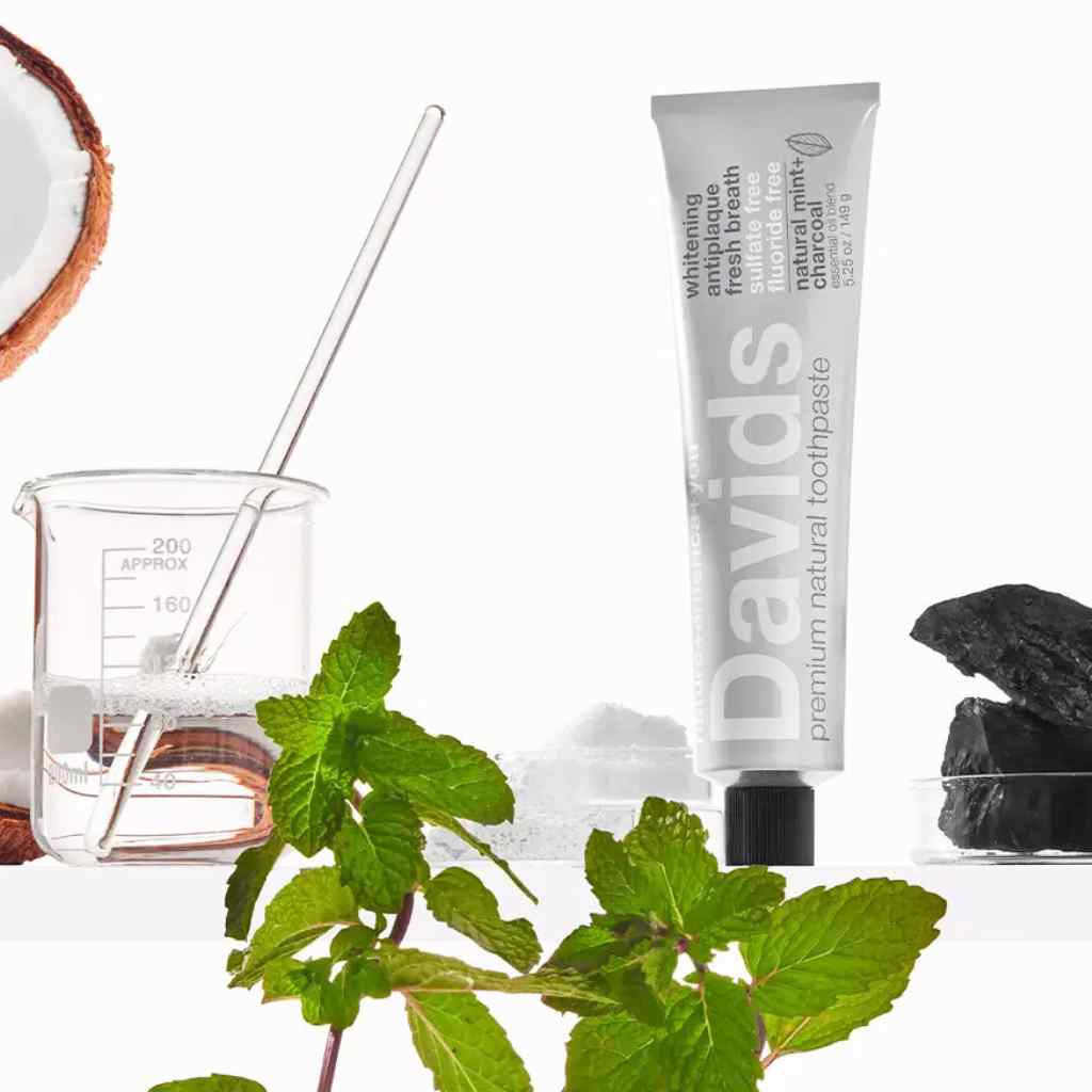 Davids Premium Toothpaste | Charcoal + Peppermint