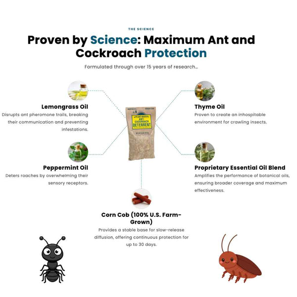 Plant-Based Ant & Cockroach Deterrent - What's Good