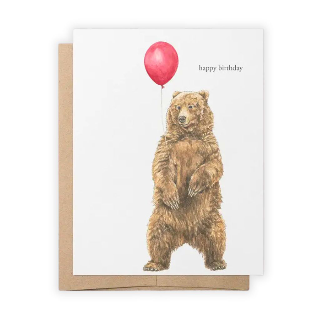 Hey Hon Card | Bear Balloon