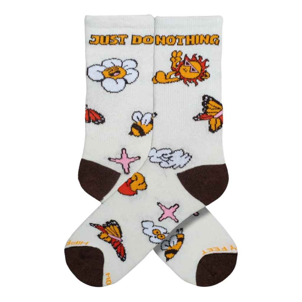 Cotton Crew Socks | Just Do Nothing