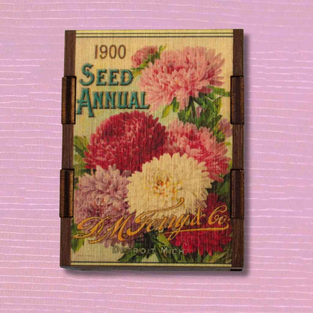 Flower Seeds Wood Match Box + Matches