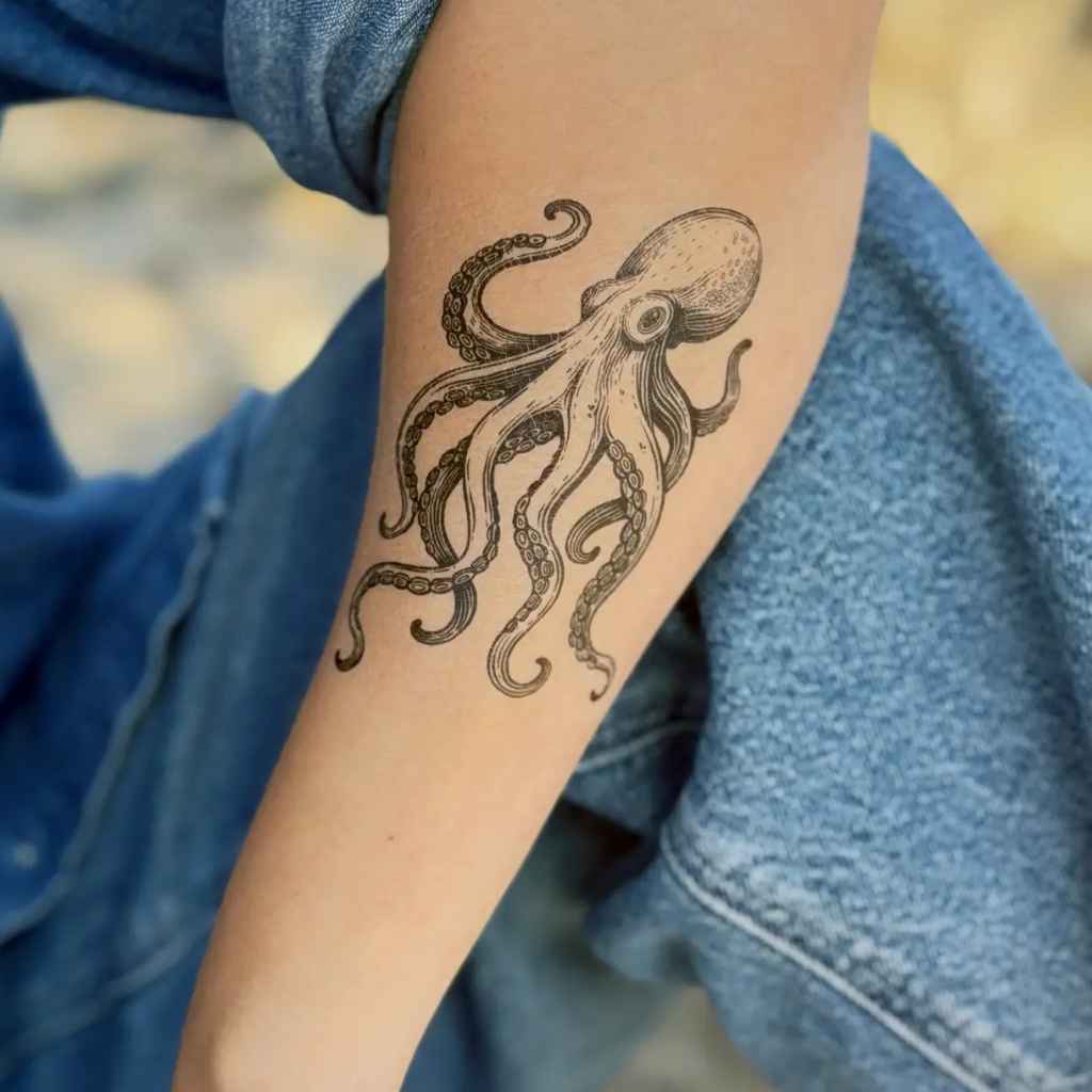 Temporary Tattoo | Octopus