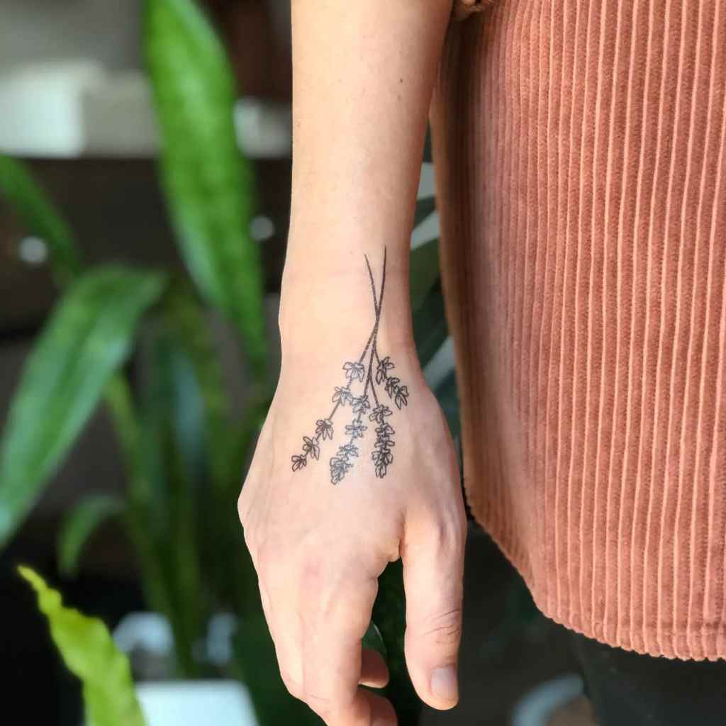 Temporary Tattoo | Lavender Twigs