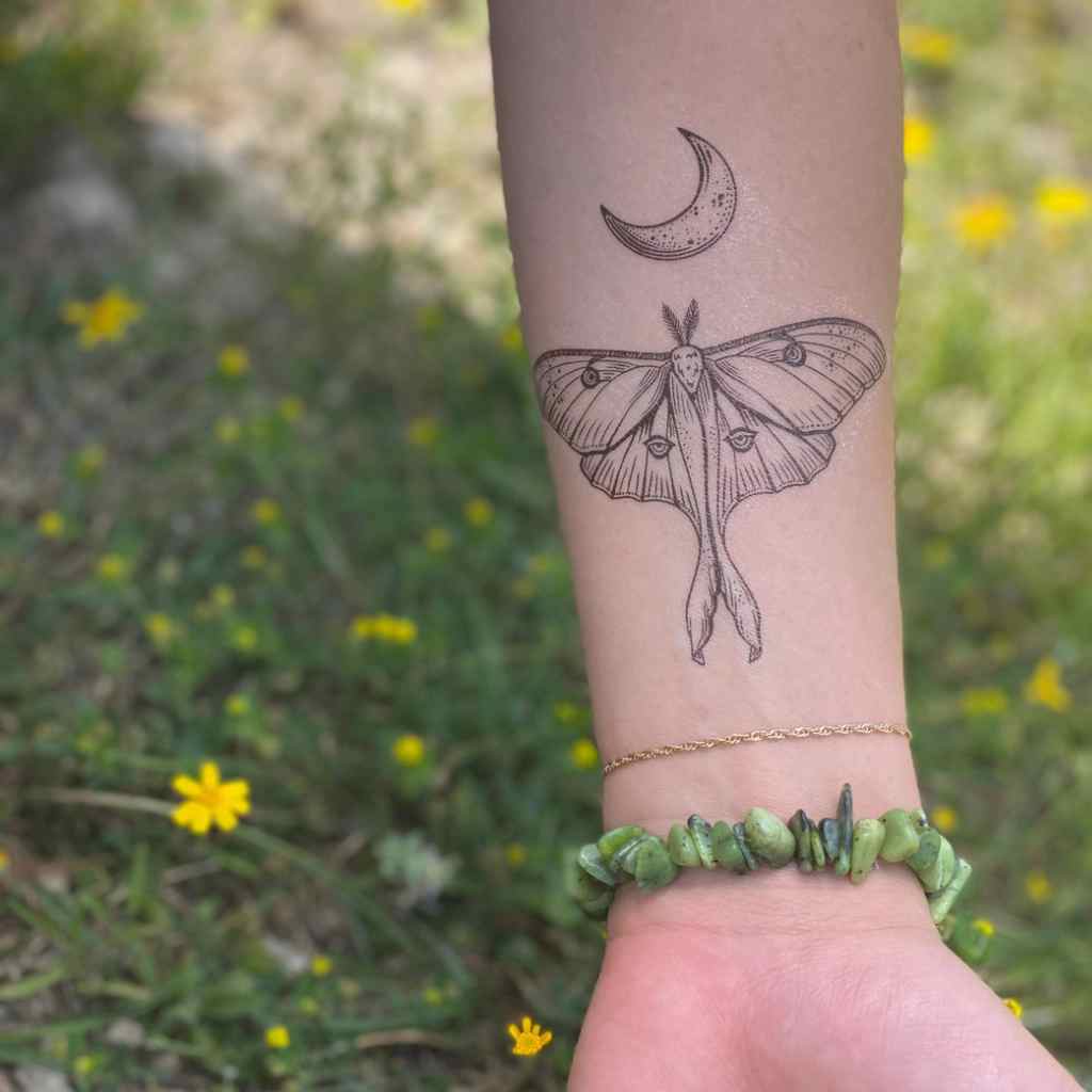 Temporary Tattoo | Luna Moth