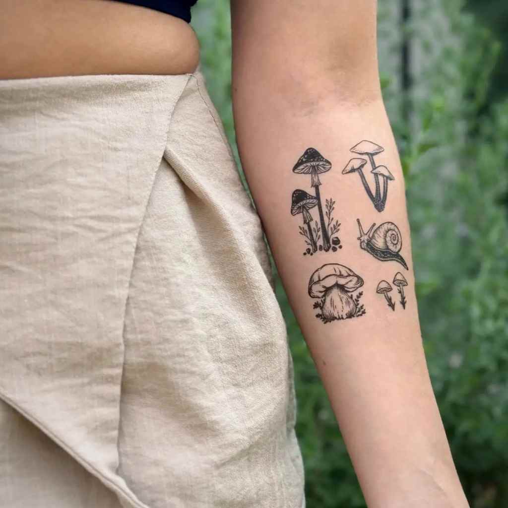 Temporary Tattoo | Little Mushrooms