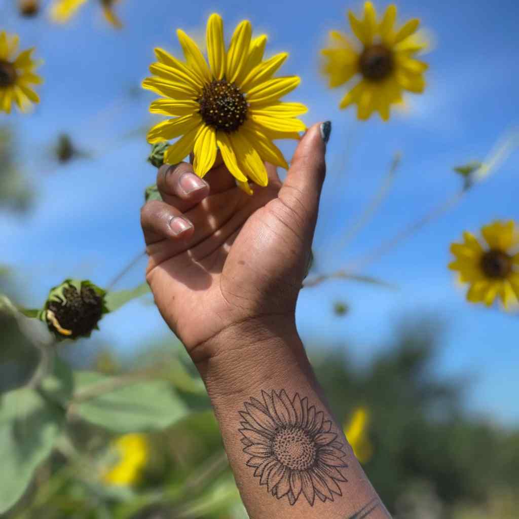 Temporary Tattoo | Sunflower