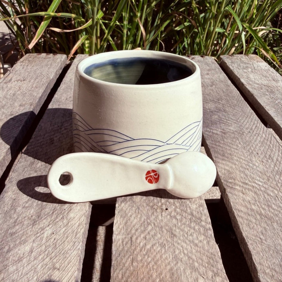 Handmade Condiment Bowl &amp; Spoon