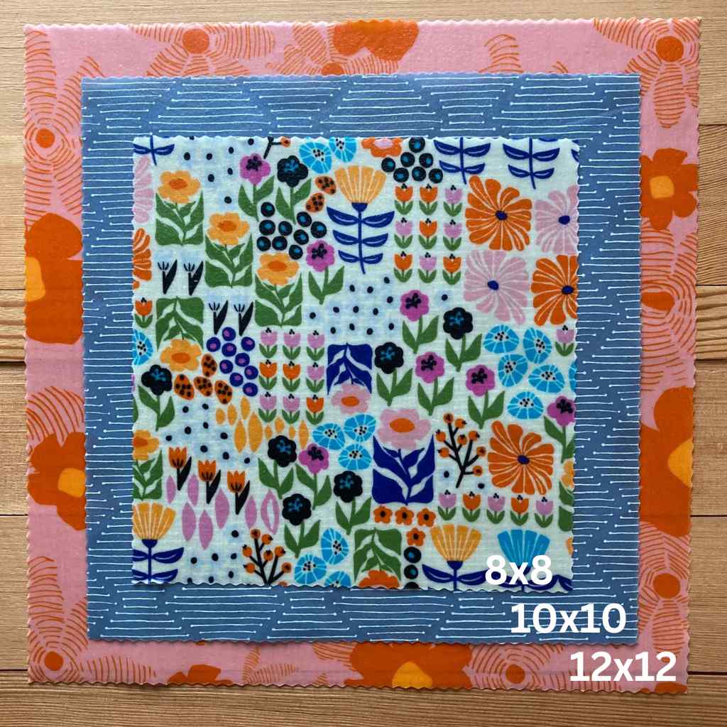 Beeswax Food Wraps | Flower Bounty 3-Pack