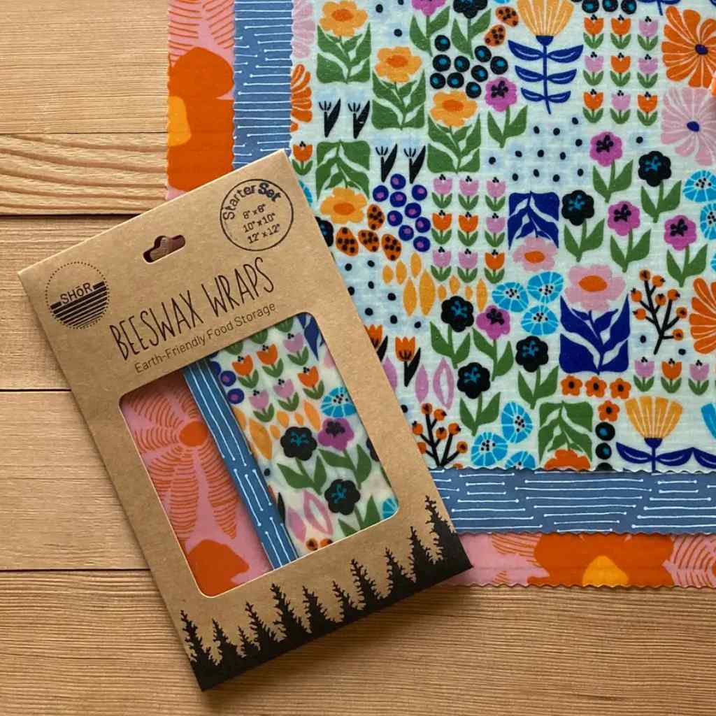 Beeswax Food Wraps | Flower Bounty 3-Pack