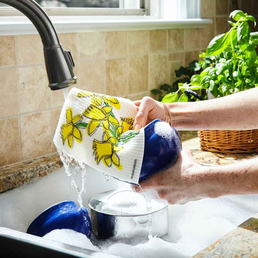 Swedish Dishcloth — Daffodils